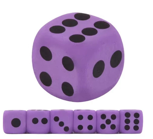 Large eva foam dice - foam,