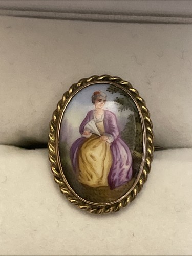 Victorian brooch 9ct gold - brooch,