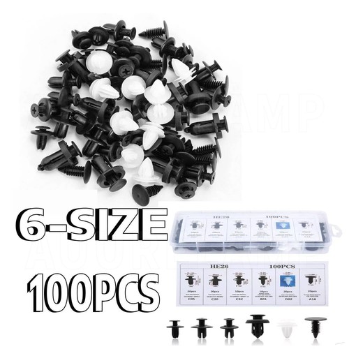100pcs rivet push clips - 100pcs,