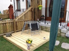 2.4m x 3.0m garden decking