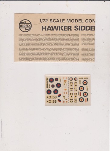 Airfix hawker siddeley - airfix, 1/72