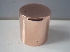 ANTIQUE VICTORIAN SMALL PLAIN COPPER TAPERED DARIOL MOULD - 2 1/8" x 2 1/4"