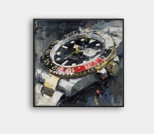 Rolex Watch Framed 24x24