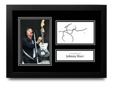 Johnny Marr Signed A4 Framed