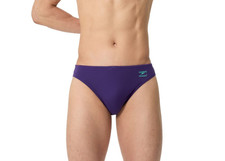 SPEEDO MENS SWIMMING BRIEFS.NEW DARK PURPLE SOLID ENDURANCE+ TRUNKS SWIMMERS S26