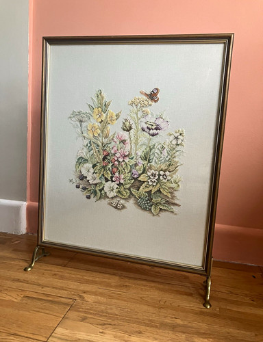 Large framed needlework - large,