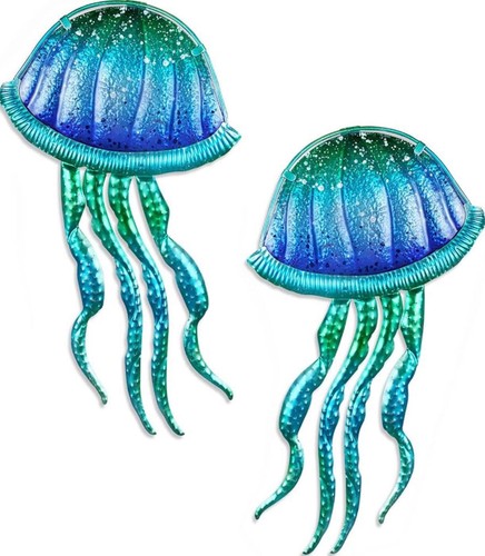 Liffy metal jellyfish - jellyfish, wall
