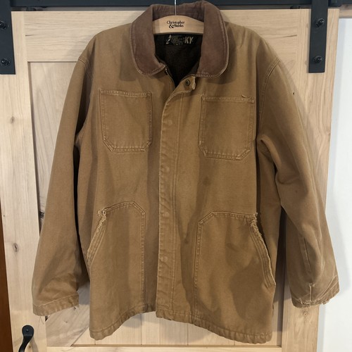 Distressed canvas jacket - canvas,