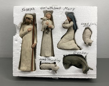 Willow Tree Hand Painted Nativity Set Demdaco 6 Pieces 26005