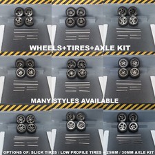 Chrome wheels tires - 1:64,
