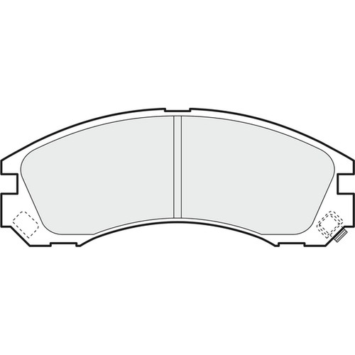 Brake pads set for mitsubishi - for,
