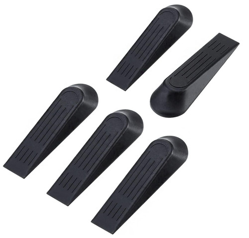 5pc black white door - door, wedge