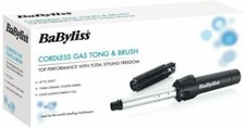 BaByliss Hair Curler Waves Styler Curler Cordless Gas Tong & Brush - 2583BU