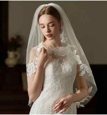 Bridal White Veil One-Layer