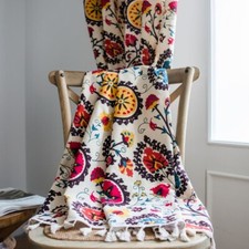 Tasseled Cotton Linen Bohemia