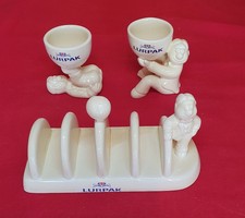 Lurpack toast rack and 2 egg