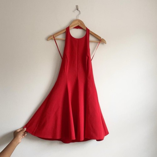 Zara red halter mini - zara,