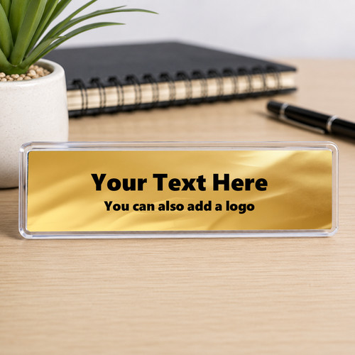 Personalised desk sign plaque - personalised,