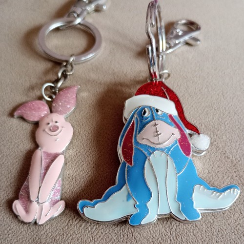 Eeyore piglet charm keyring - piglet,