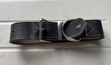 Hunter Leather Dog Collar Dark