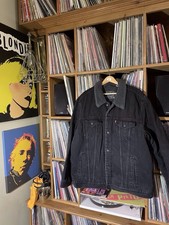 Men’s Levi  Sherpa Trucker Jacket Great Condition Denim Black XXL