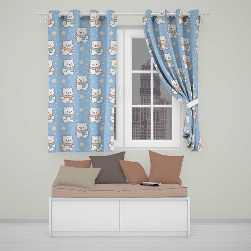 Blackout eyelet curtains - blackout,
