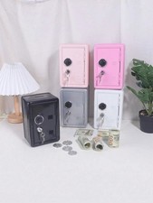 Iron Piggy Bank Cash Box Safe