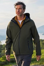 Mountain Warehouse Exodus Mens Softshell Jacket Lightweight Hooded Coat