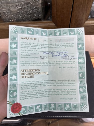 Rolex certificate guarantee - rolex,