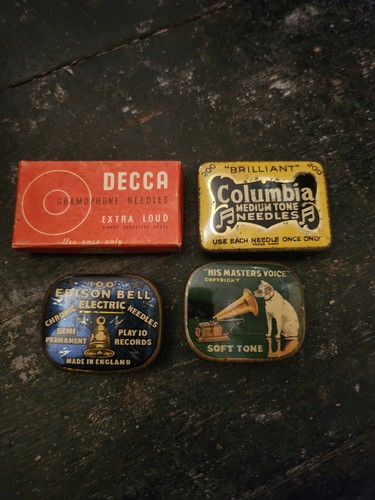 Gramophone needle tins boxed - needle,