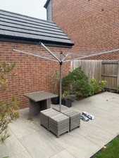 Brabantia 4 Arm Rotary Airer Washing Line Dryer Cover Ground Spike