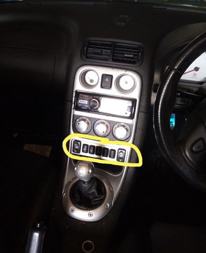 Mgtf dash switches - switches, hazard