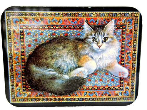 Vtg hunkydory fluffy cat - vtg,