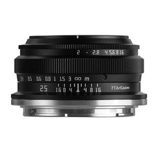 TTArtisan 25mm F2.0 Wide Angle APS-C Manual Focus Lens for M43 Mount Camera