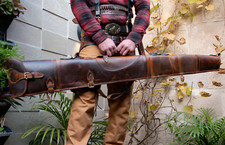 Gun slip genuine leather - gun,