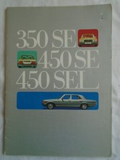 Mercedes 350SE, 450SE & 450SEL brochure Mar 1973 English text