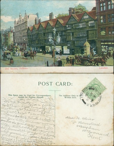 London old holborn houses - old, 1906