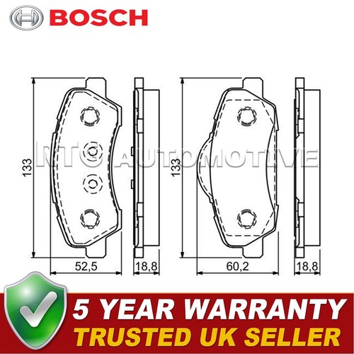 Bosch front brake pads - front, set