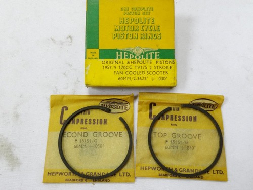 Lambretta tv175 piston - tv175, ring