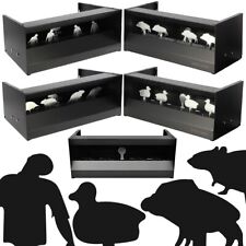 Air Rifle Target Magnetic Knockdown Steel Pellet Reset Trap Duck Rat Zombie Boar