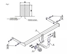 Swan Neck Tow Bar For Skoda
