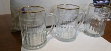 3 x 1981 Royal Wedding Charles and Diana Half Pint Glasses Mint Condition