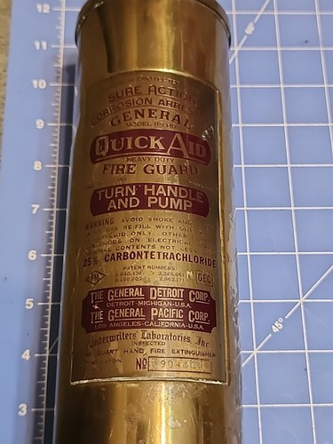 Antique general quick aid - aid, fire