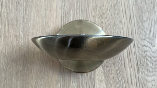 Brushed brass uplighter - brass,