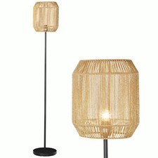 HOMCOM Farmhouse Floor Lamp