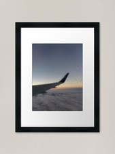 cold frosty airplane window