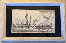 Antique Dutch  1650s Etching