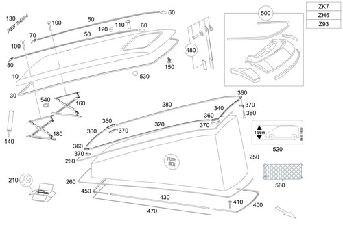 Mercedes benz genuine roof - genuine,