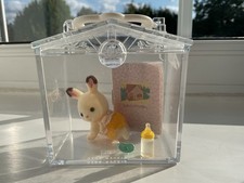 Sylvanian Families Baby Chocolate Rabbit & Accessory Carry Case set