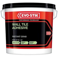 Evo-Stik Non Slip Wall Tile Adhesive 1L Ready Mixed Bath Kitchen Ceramic Fix New
